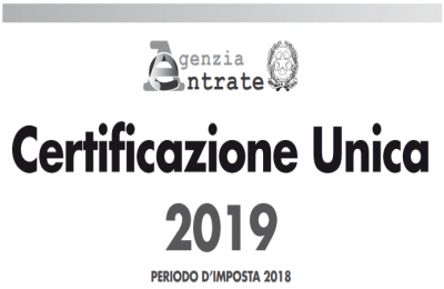 Certificazione Unica 2019: consegna entro lunedì 1 aprile 2019